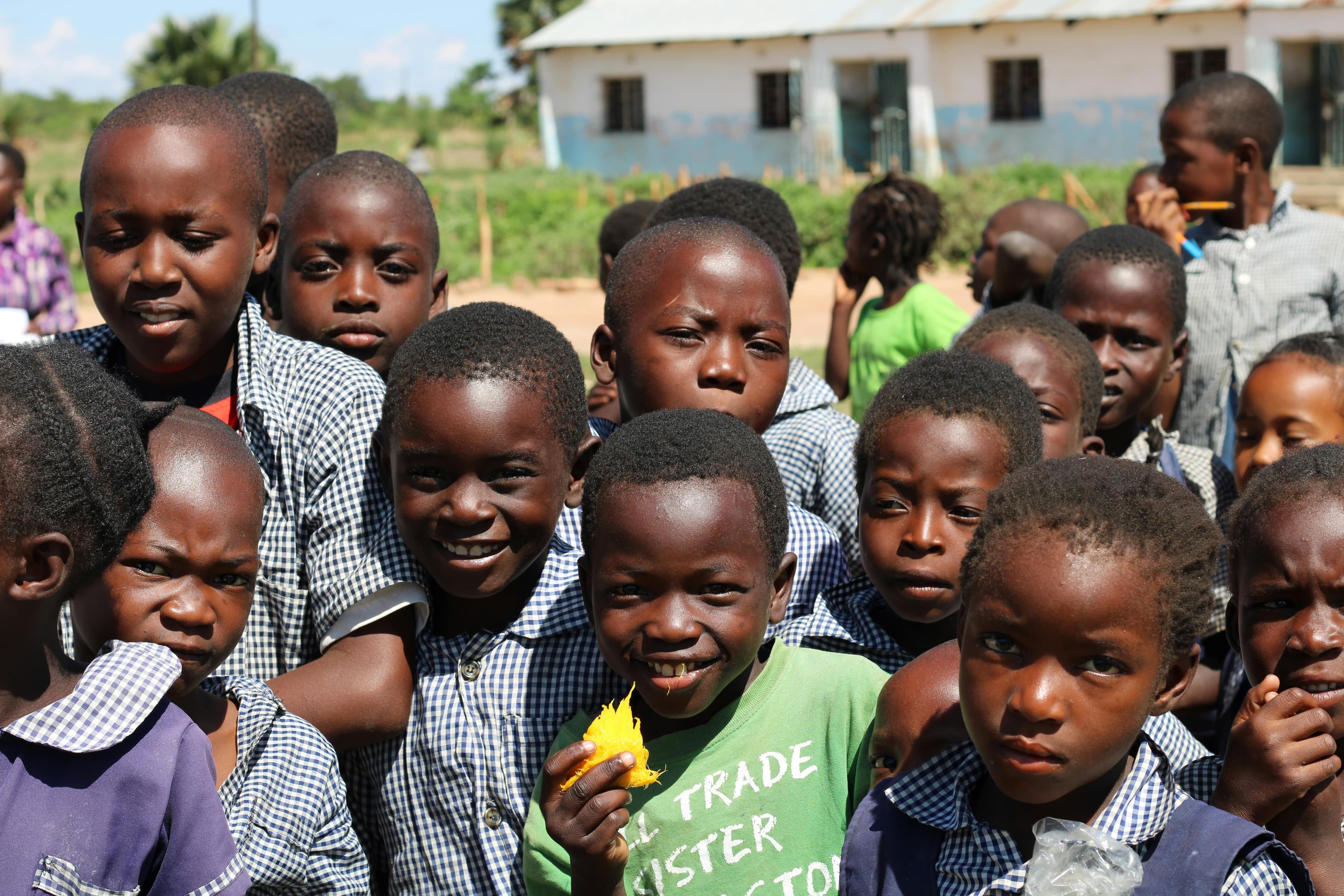 Children and community members together